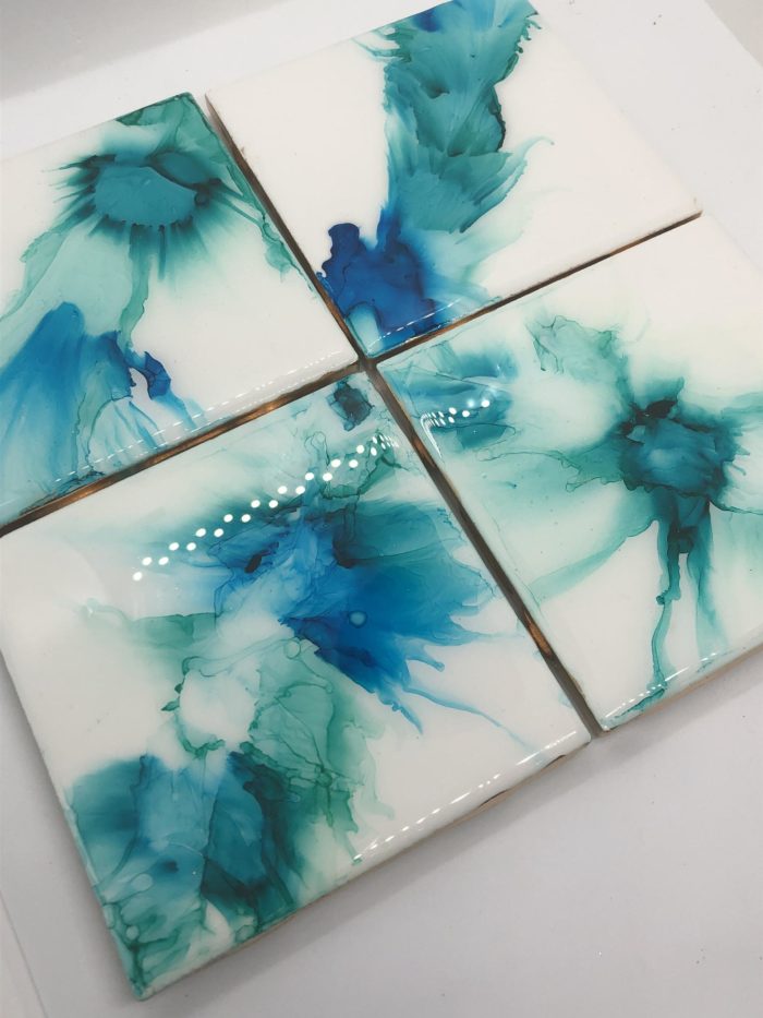 Fluid Art Coasters